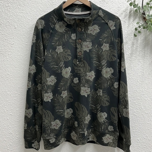 Hollister Other - Hawke & Co. Outfitter Men's Long Sleeve Henley Shirt | Hawaiian Jungle Print | M